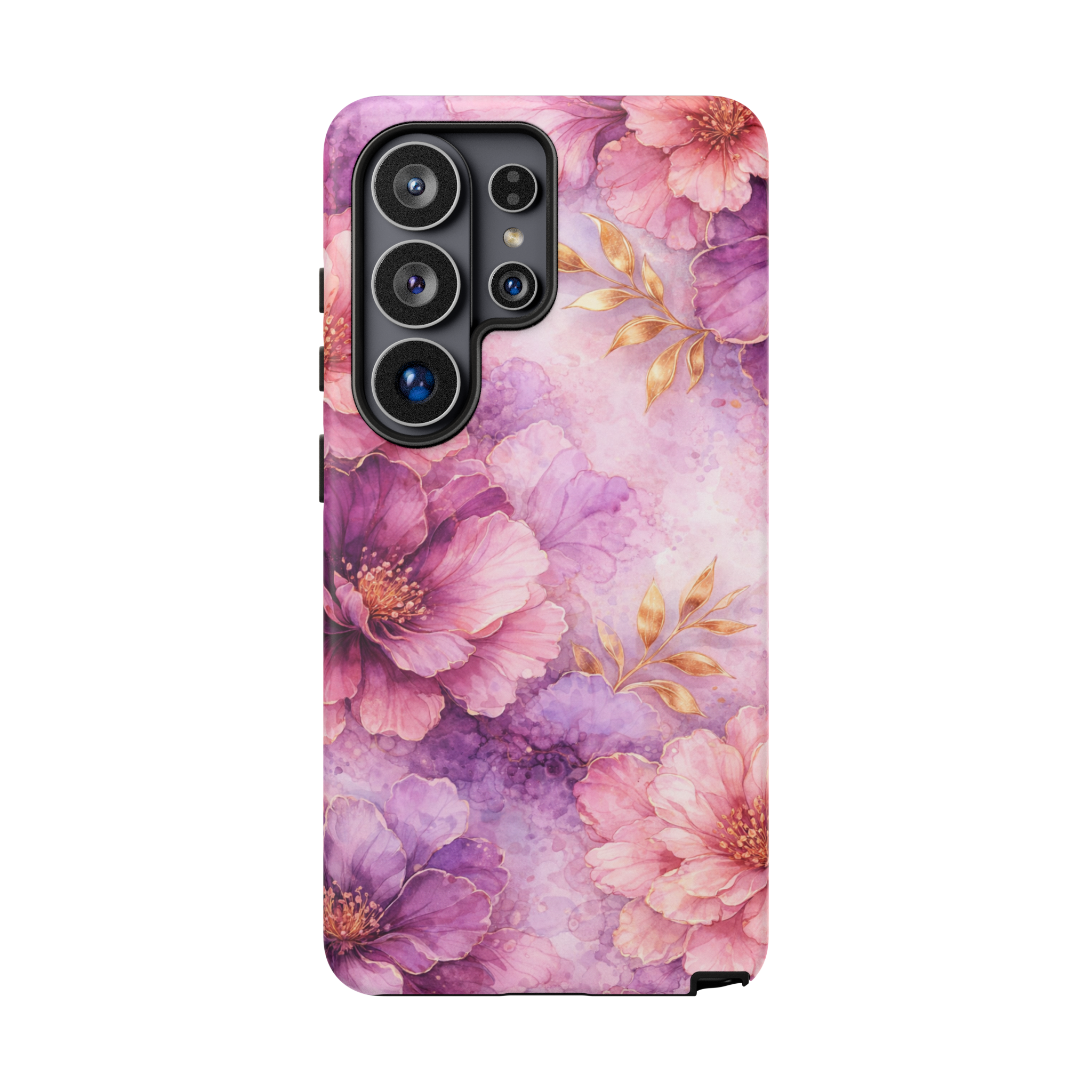Pink Watercolor Floral Tough Case for Samsung Galaxy S26 Ultra