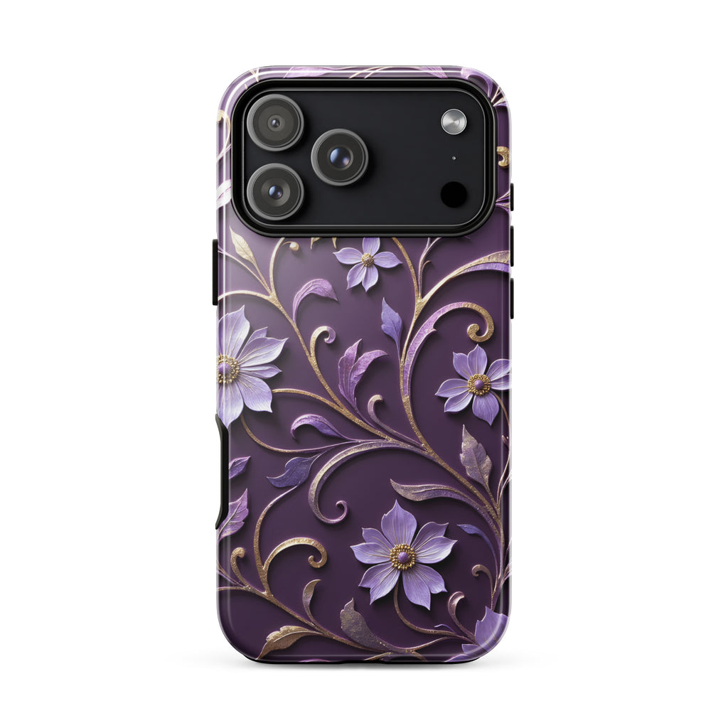 Royal Violet Filigree Tough Case for iPhone 17 Pro Max
