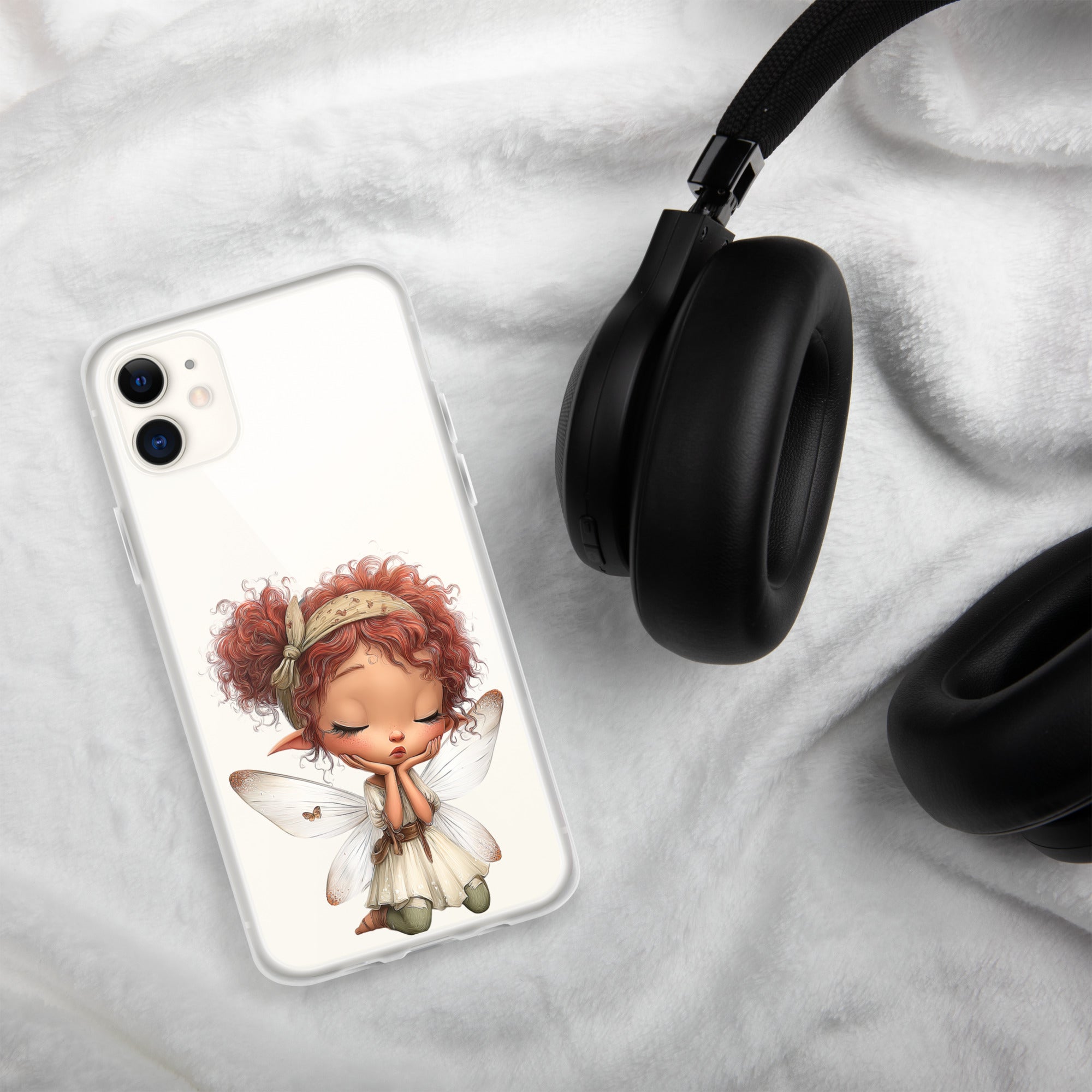 Rusty Fairy Clear Case for iPhone 11 - Cute Fantasy Fairy Protective Phone Cover