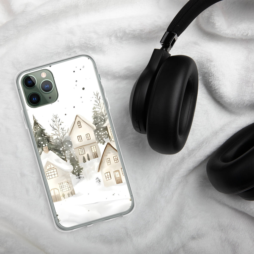 Winter Snow Village Clear Case for iPhone 11 Pro - Durable & Stylish Protective Phone Cover