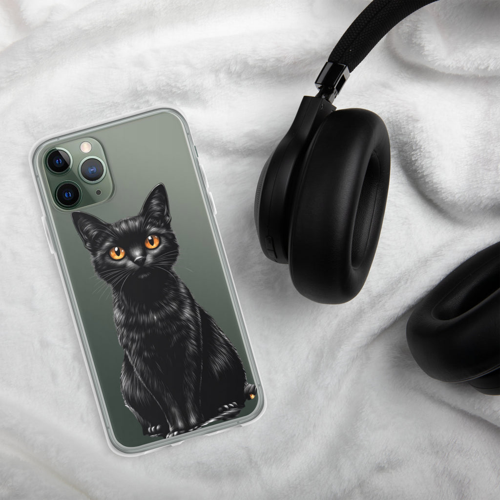 Midnight Black Cat Clear Case for iPhone 11 Pro