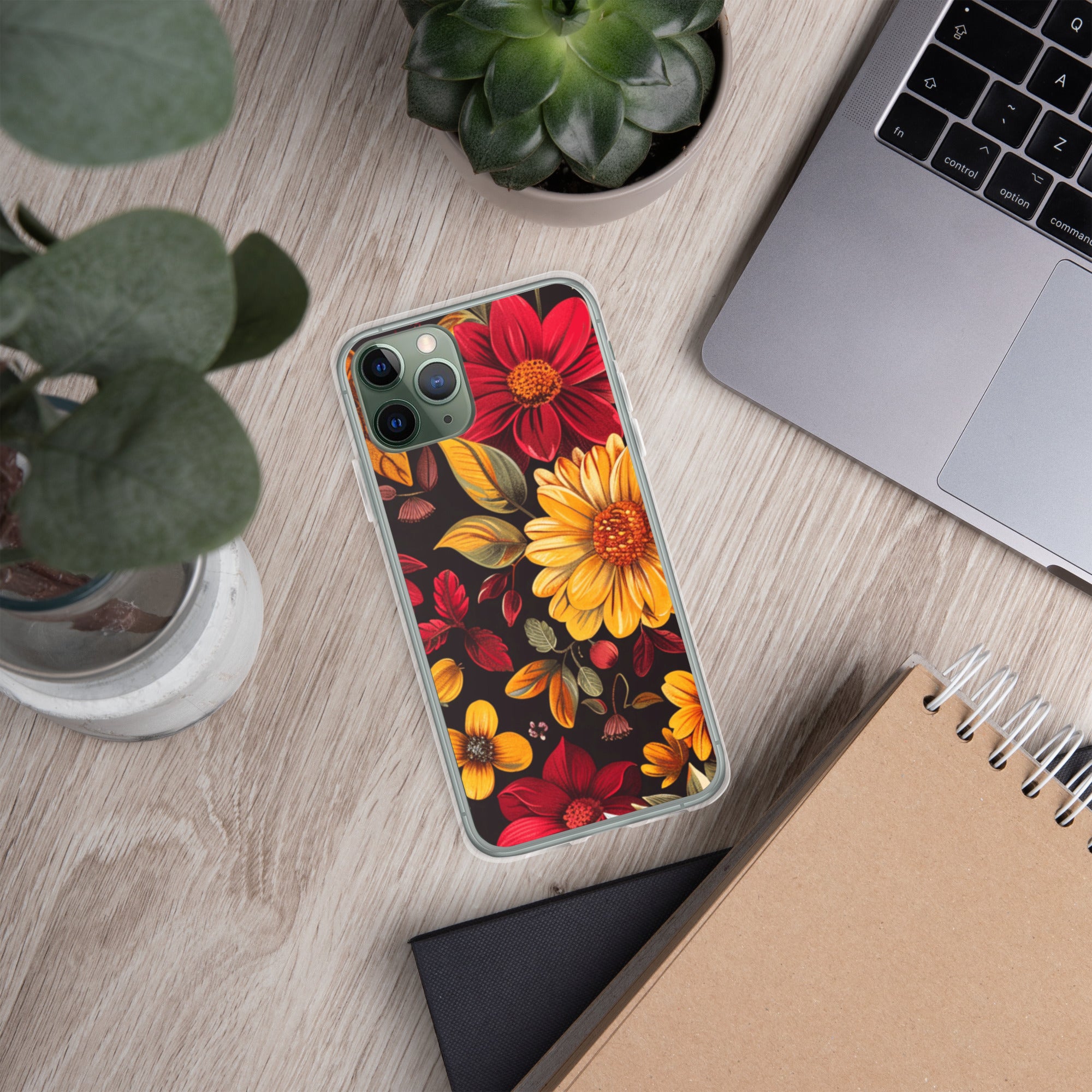 Twilight Flowerfield Clear Case for iPhone 11 Pro - Durable & Stylish Protective Phone Cover