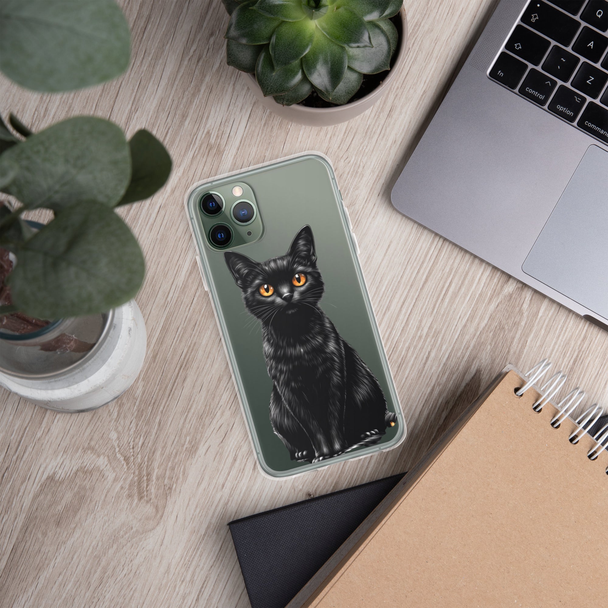 Midnight Black Cat Clear Case for iPhone 11 Pro
