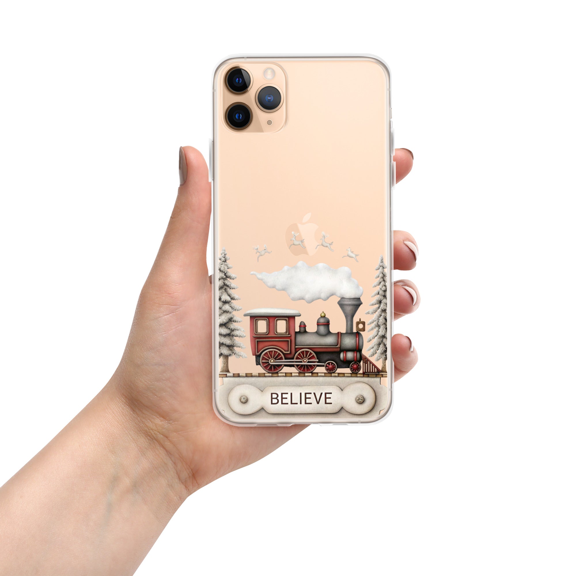 Believe Christmas Train Clear Case for iPhone 11 Pro Max