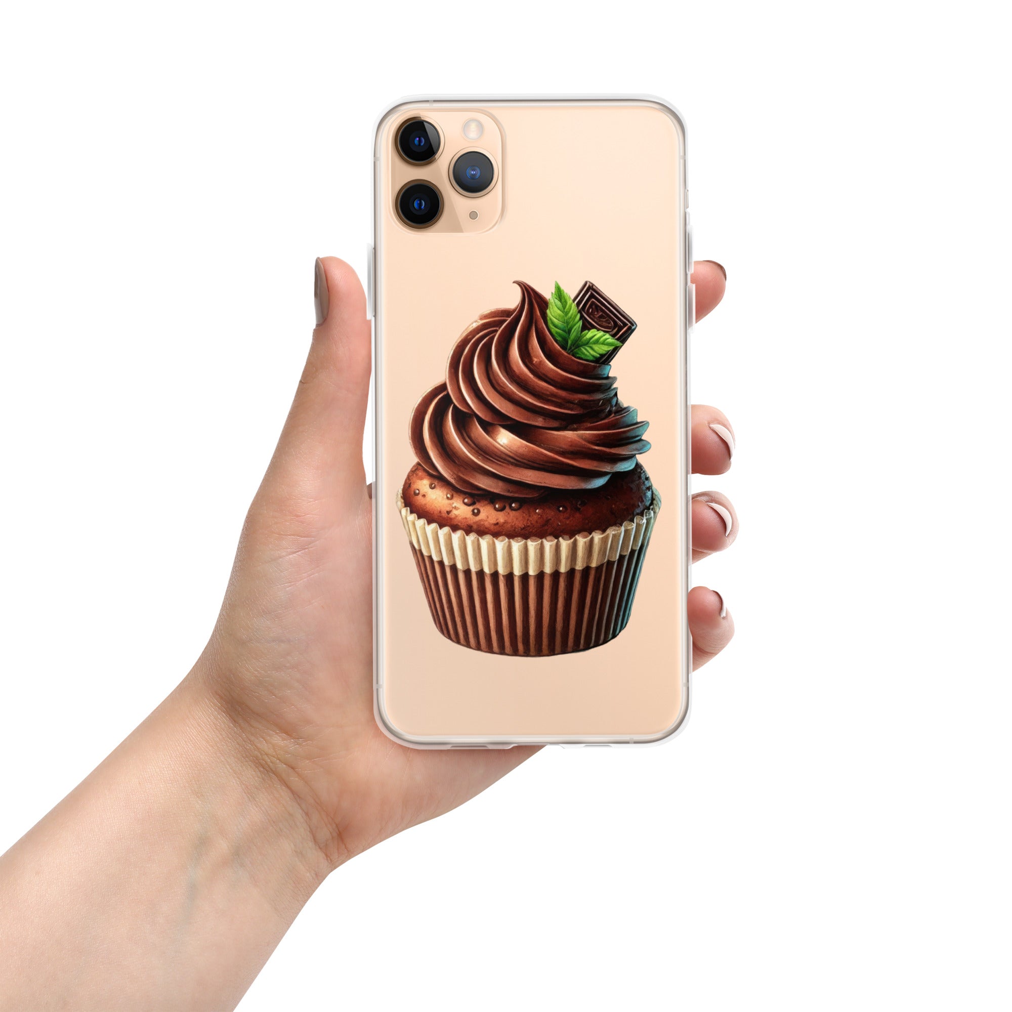 Chocolate Cupcake Clear Case for iPhone 11 Pro Max