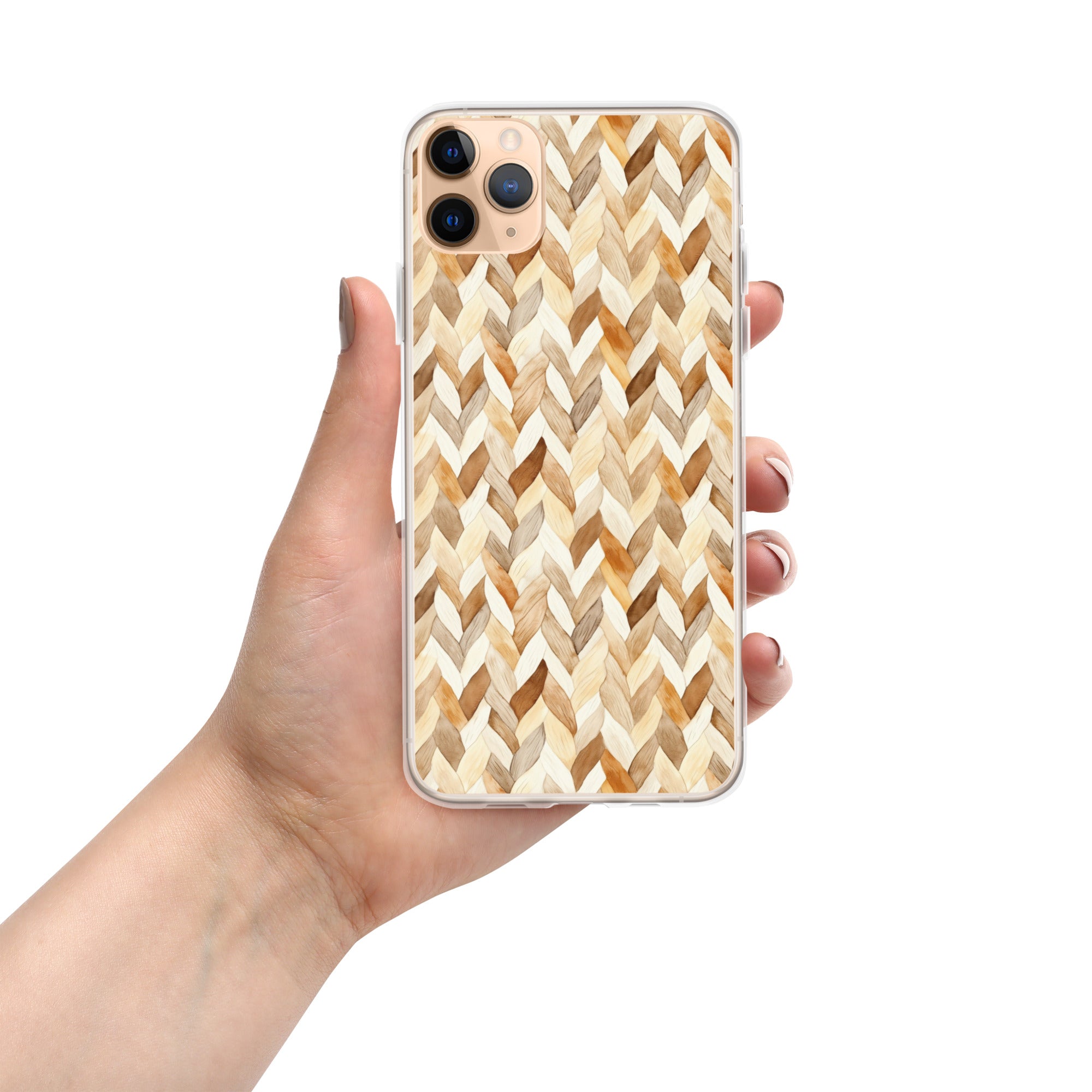 Cozy Knit Pattern Clear Case for iPhone 11 Pro Max