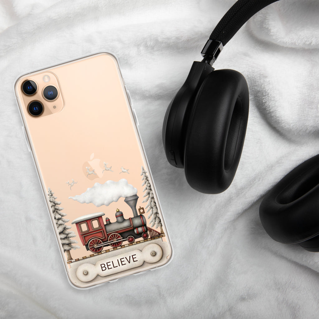 Believe Christmas Train Clear Case for iPhone 11 Pro Max