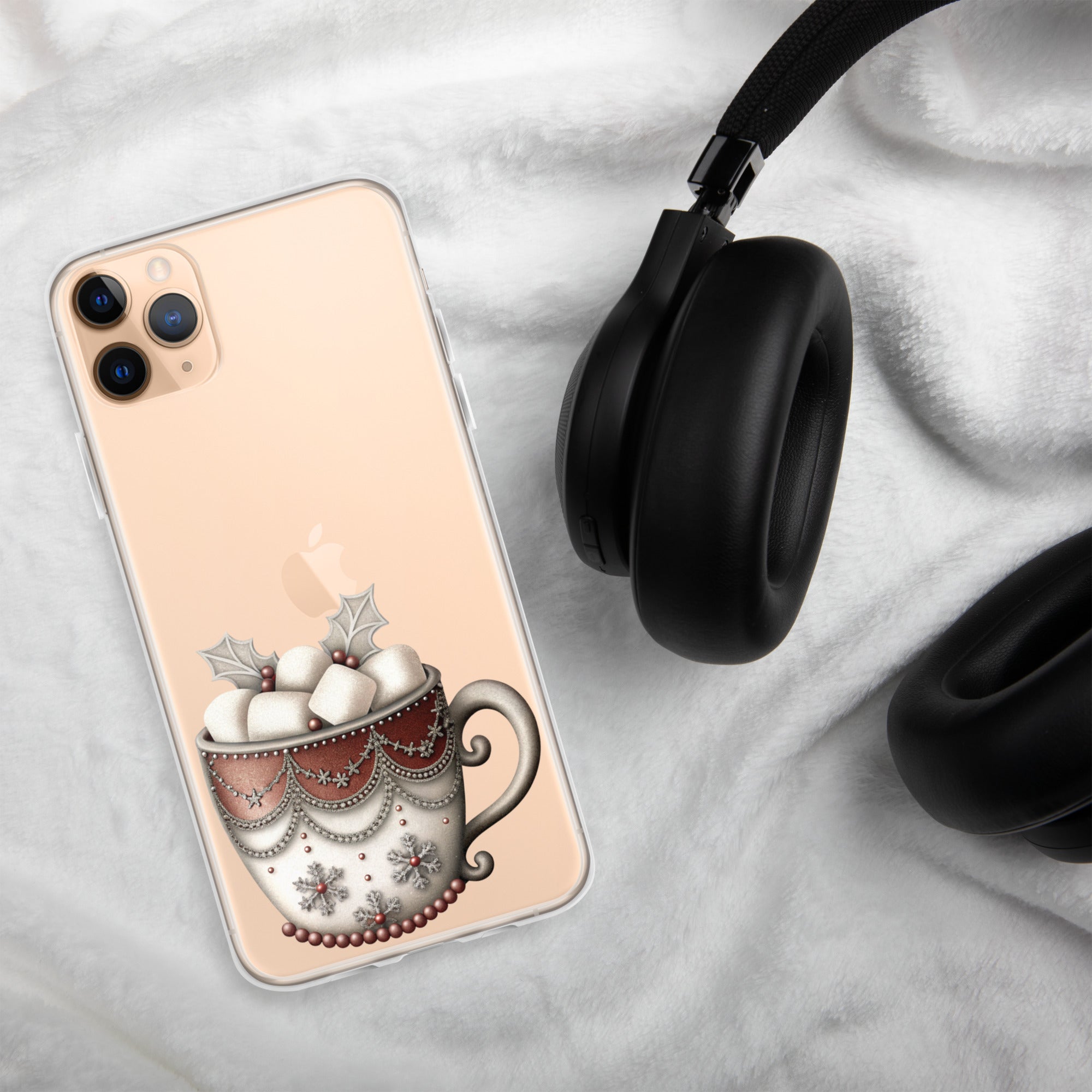 Holiday Cocoa Mug Clear Case for iPhone 11 Pro Max