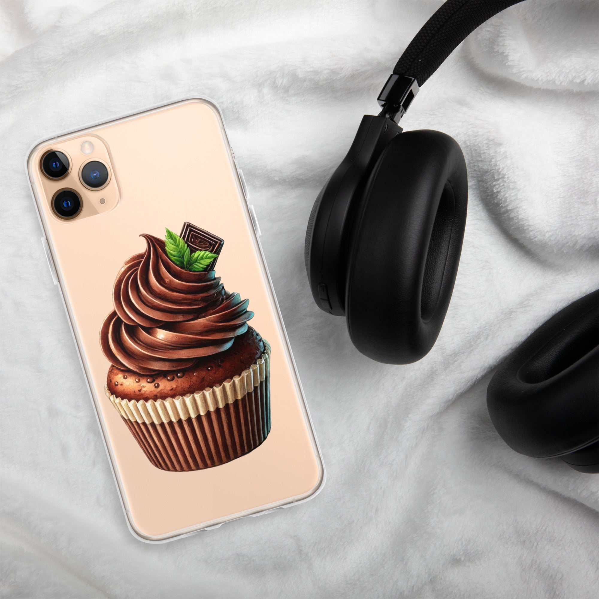 Chocolate Cupcake Clear Case for iPhone 11 Pro Max