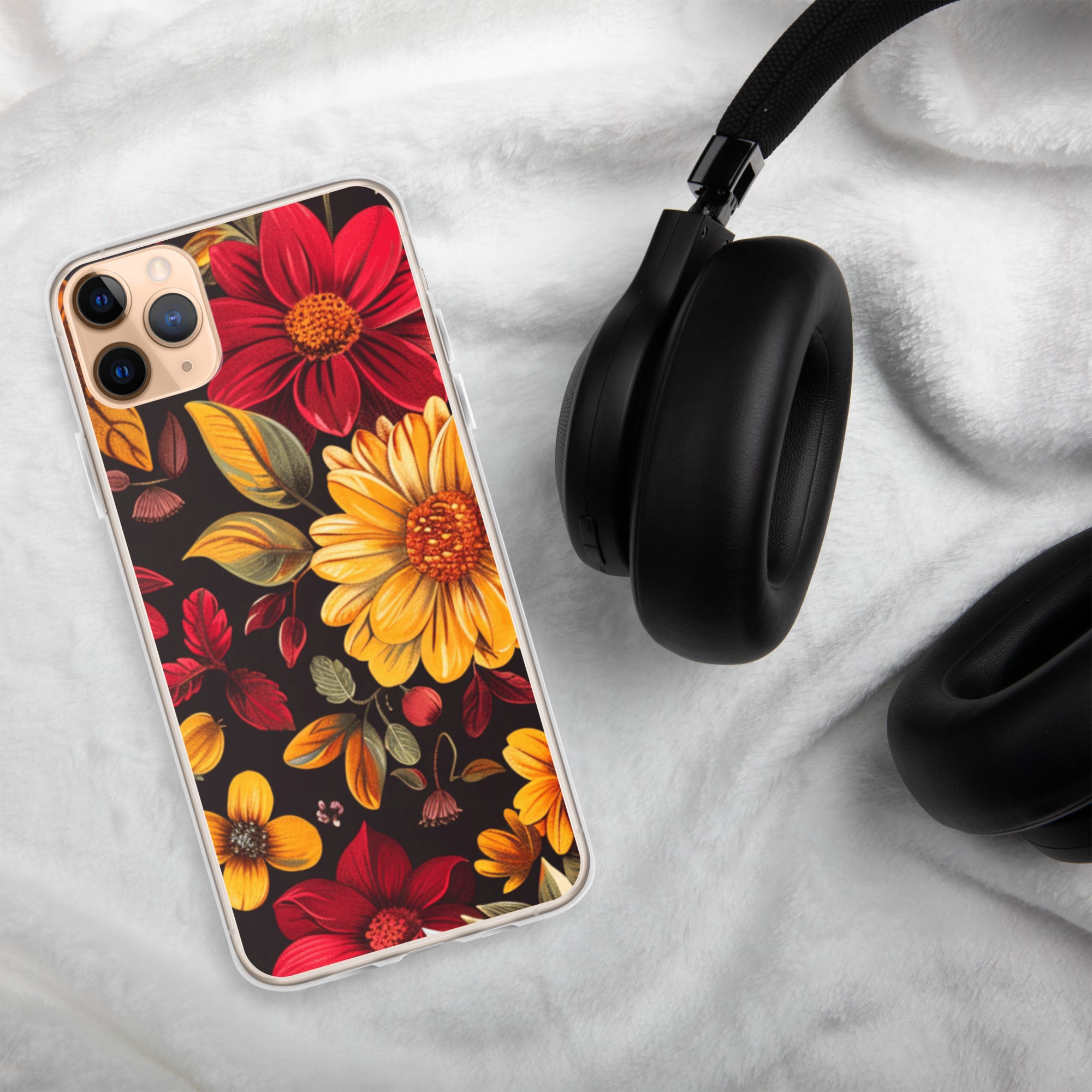 Twilight Flowerfield Clear Case for iPhone 11 Pro Max - Durable & Stylish Protective Phone Cover