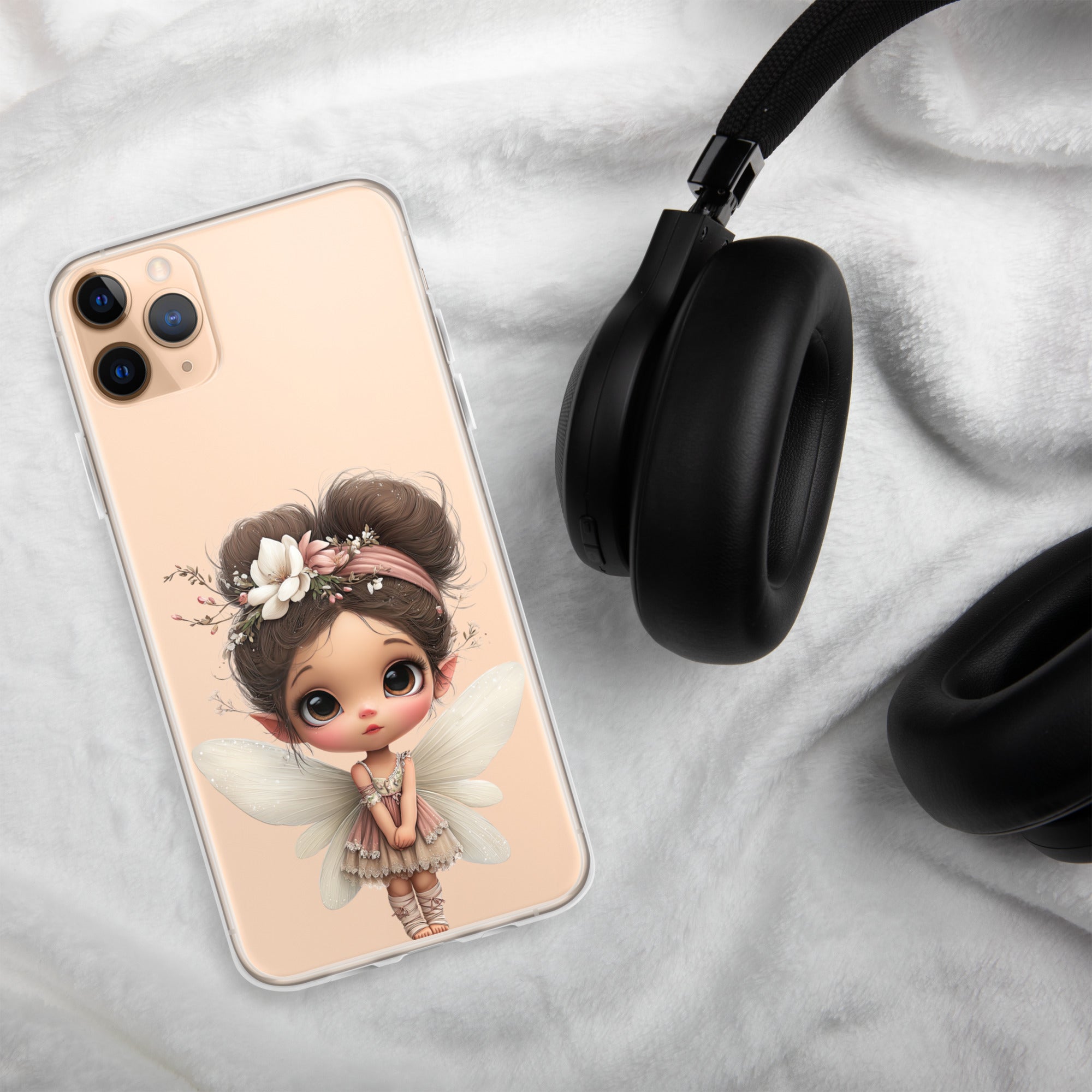 Fairy Blossom Clear Case for iPhone 11 Pro Max - Cute Fantasy Fairy Protective Phone Cover