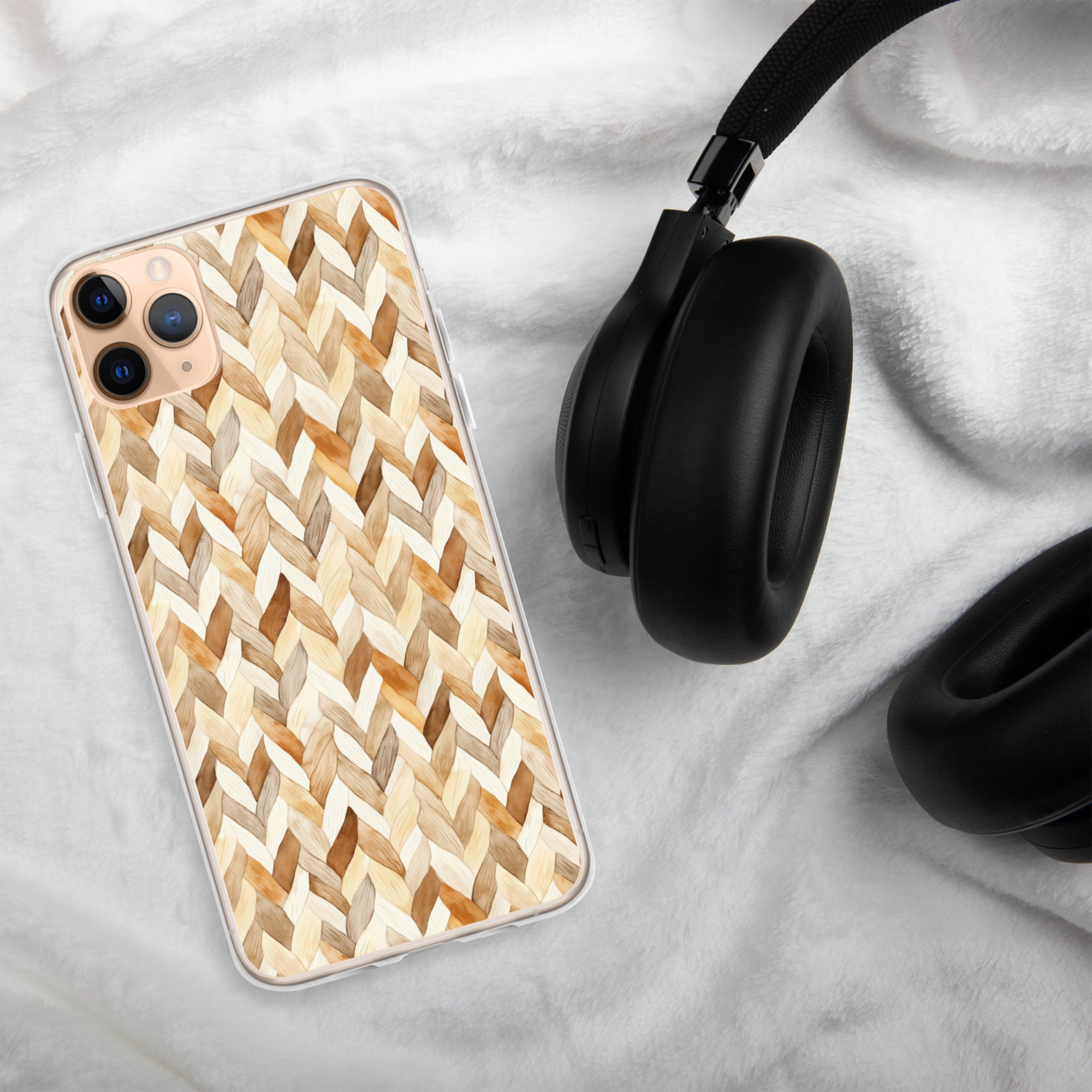 Cozy Knit Pattern Clear Case for iPhone 11 Pro Max