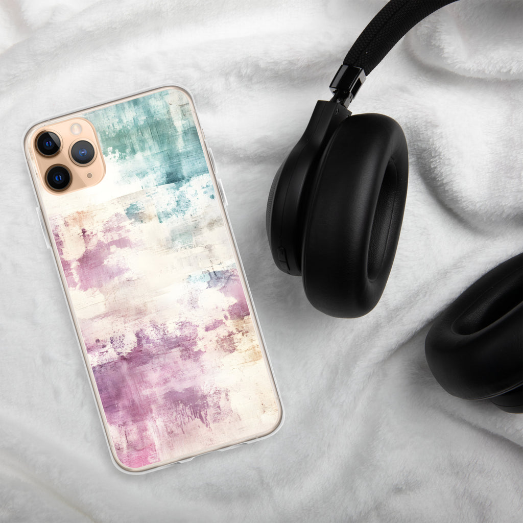 Pastel Abstract Brushstroke Clear Case for iPhone 11 Pro Max