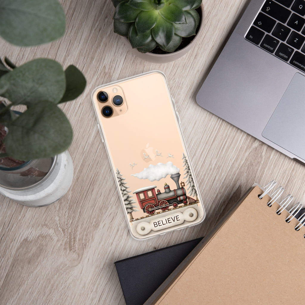 Believe Christmas Train Clear Case for iPhone 11 Pro Max