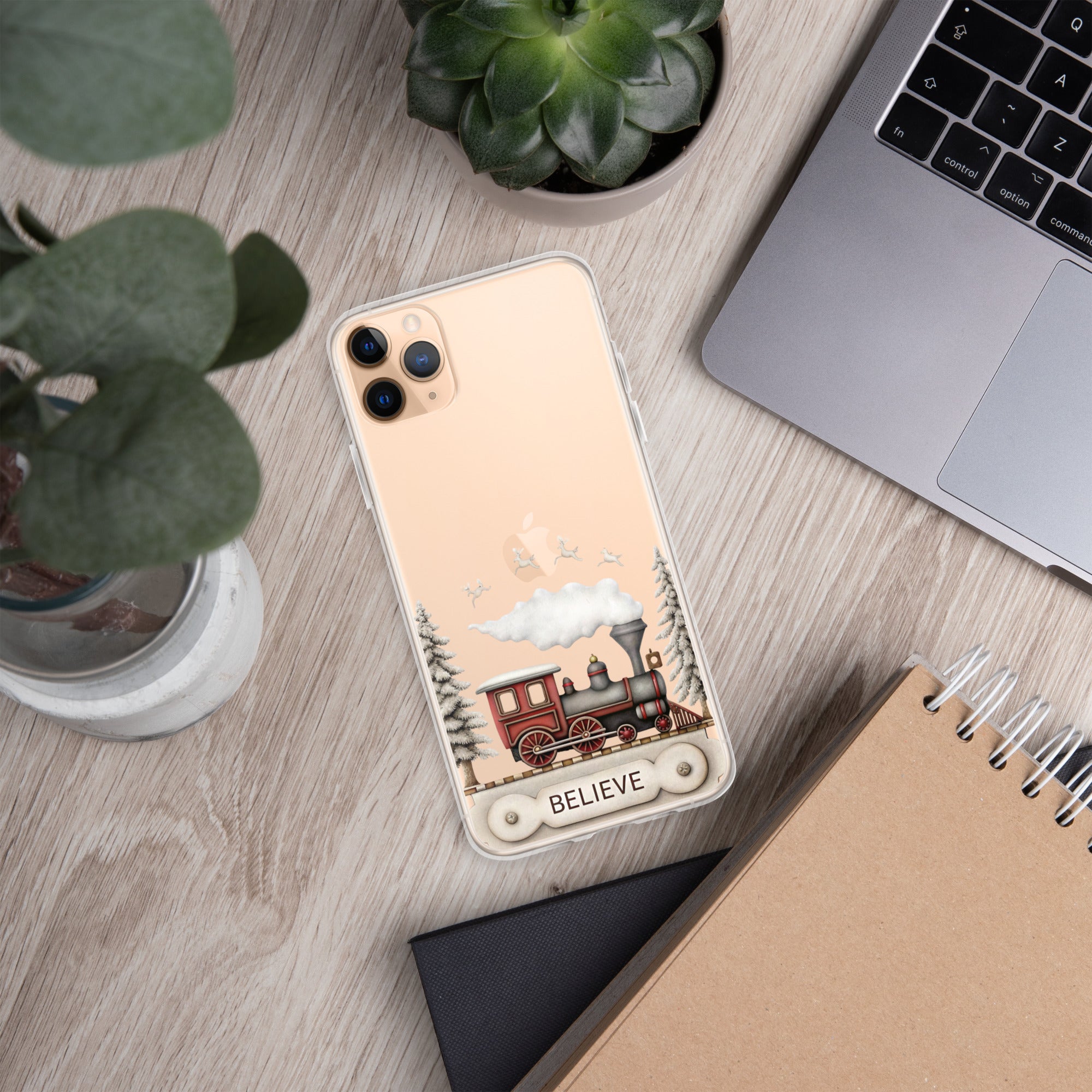 Believe Christmas Train Clear Case for iPhone 11 Pro Max