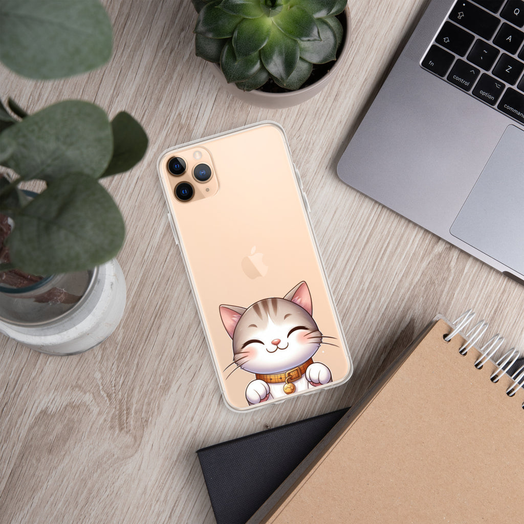 Happy Kitty Clear Case for iPhone 11 Pro Max