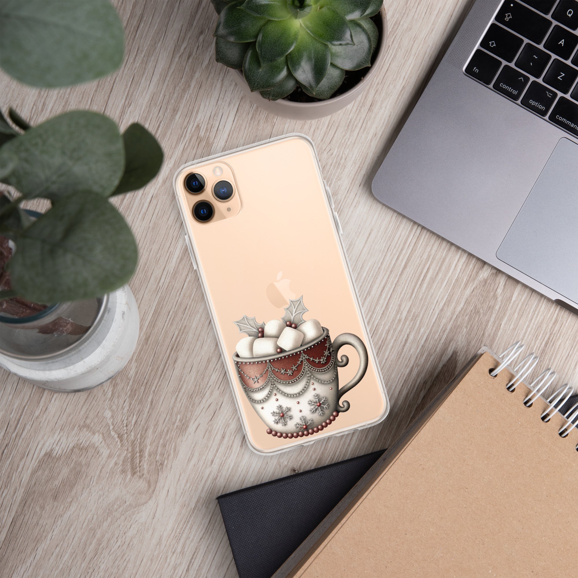 Holiday Cocoa Mug Clear Case for iPhone 11 Pro Max