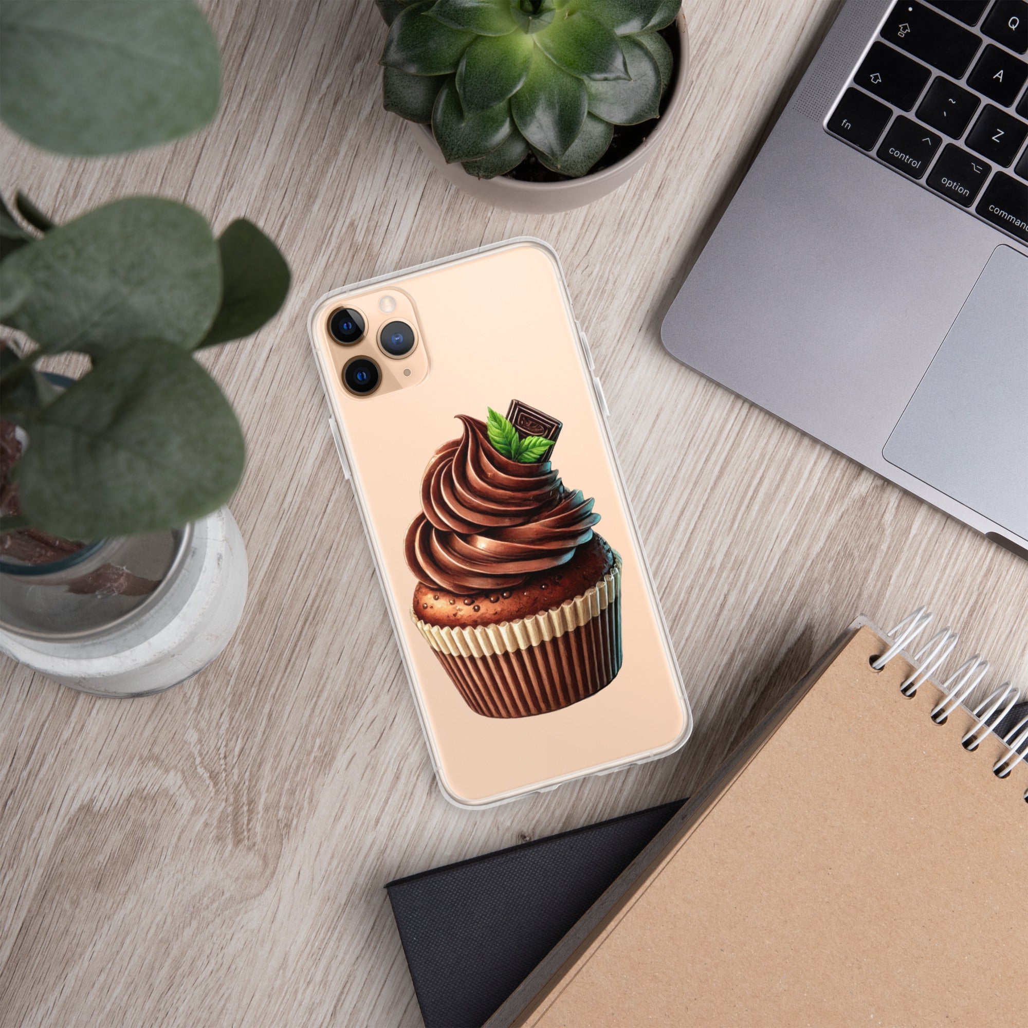 Chocolate Cupcake Clear Case for iPhone 11 Pro Max