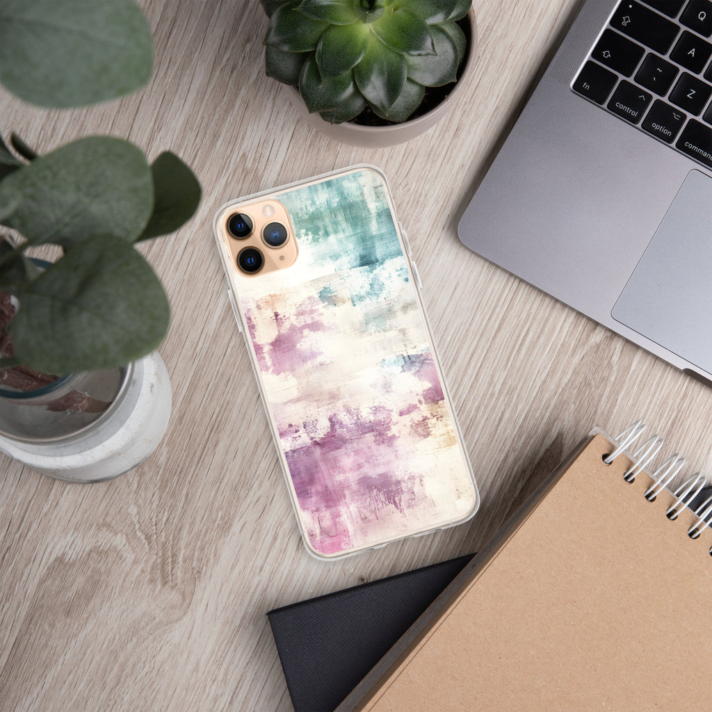 Pastel Abstract Brushstroke Clear Case for iPhone 11 Pro Max