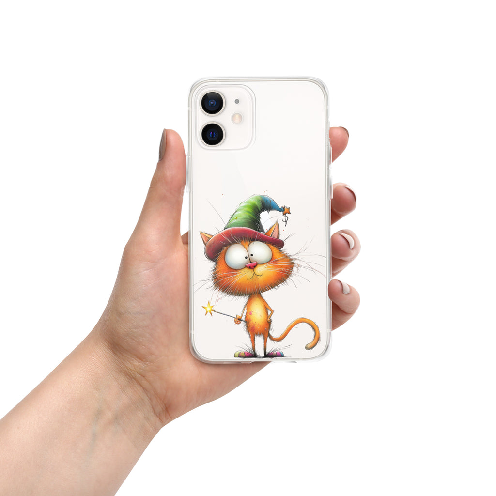 Wizard Cat Clear Case for iPhone 12