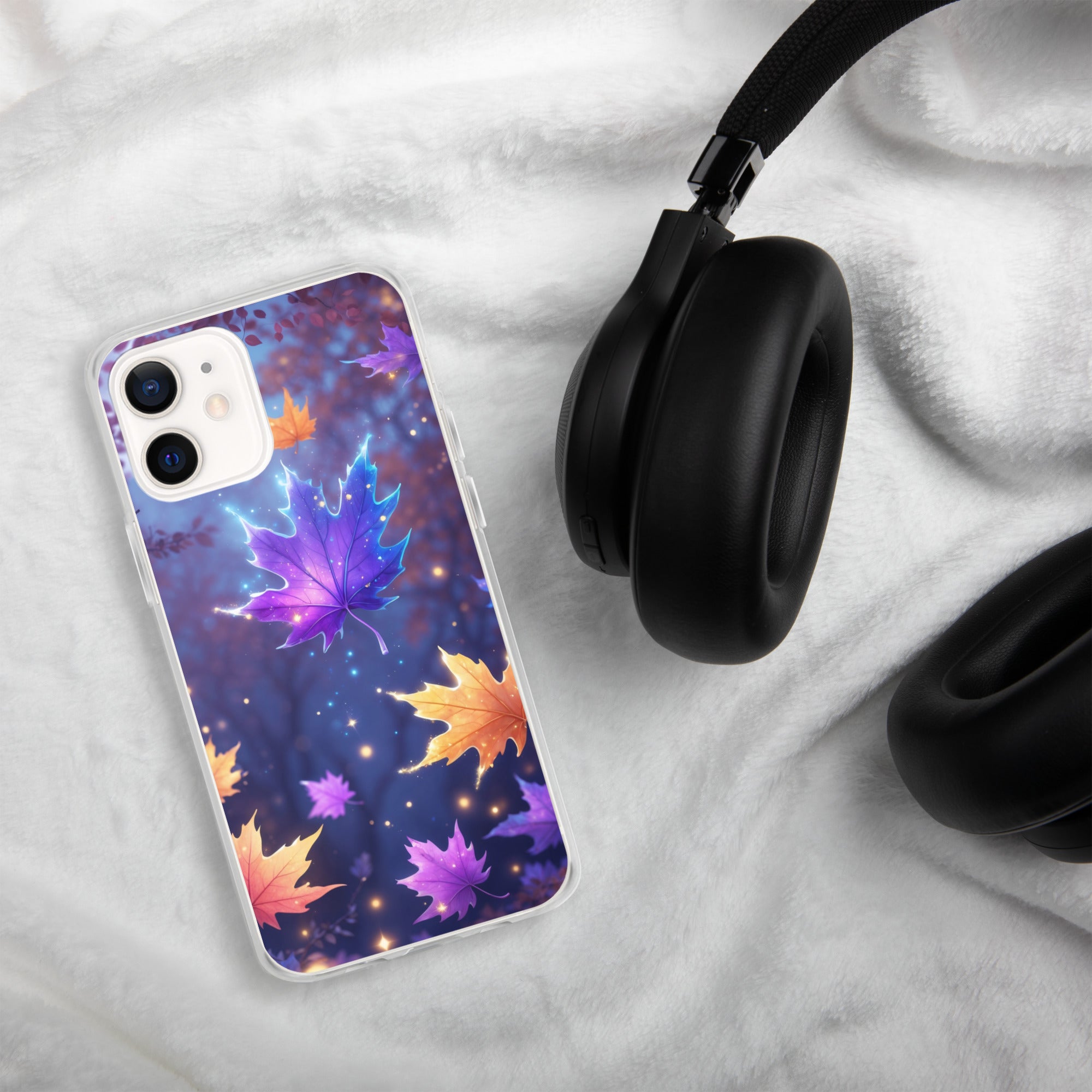 Enchanted Autumn Leaves Clear Case for iPhone 12