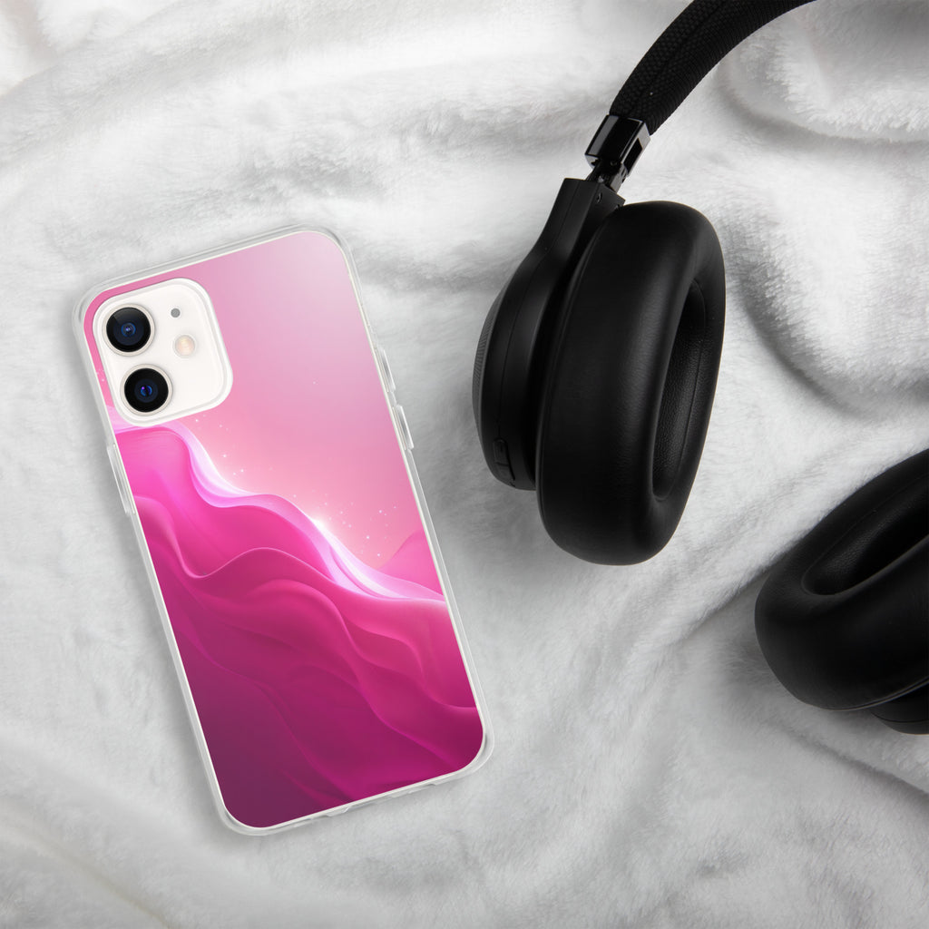 Pink Velvet Waves Dream Clear Case for iPhone 12