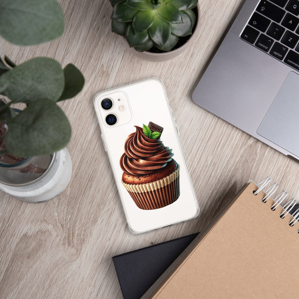 Chocolate Cupcake Clear Case for iPhone 12