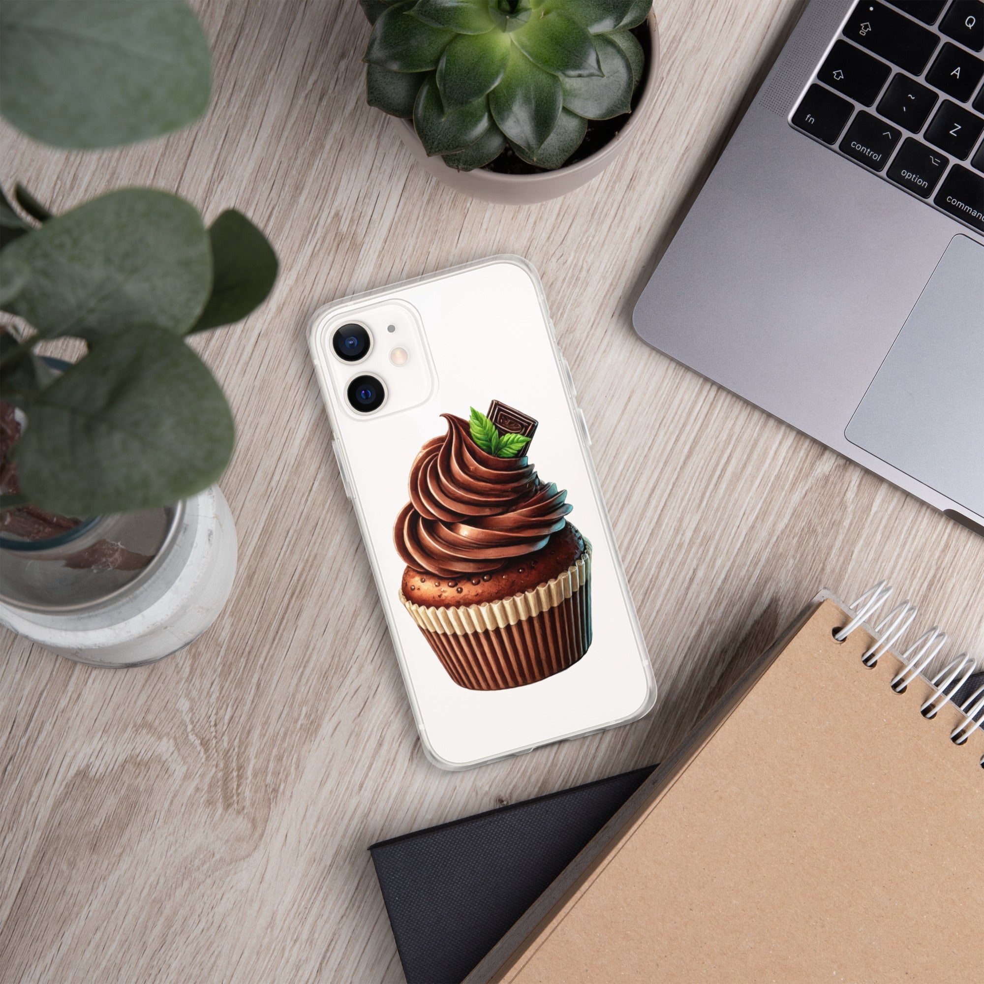 Chocolate Cupcake Clear Case for iPhone 12