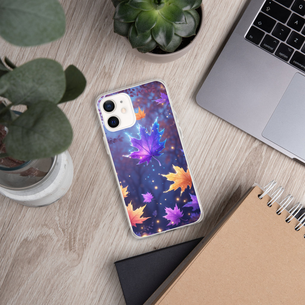 Enchanted Autumn Leaves Clear Case for iPhone 12