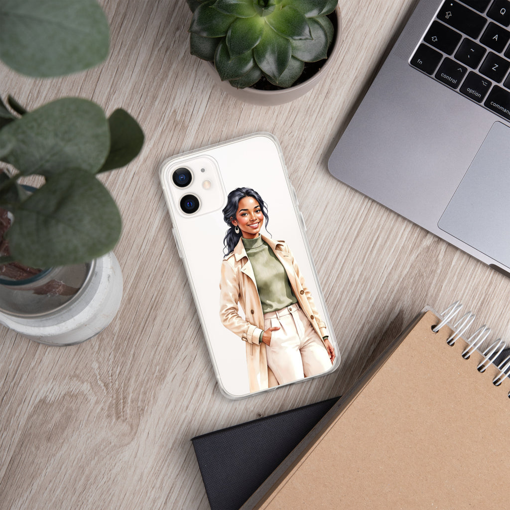 Chic Autumn Style Clear Case for iPhone 12