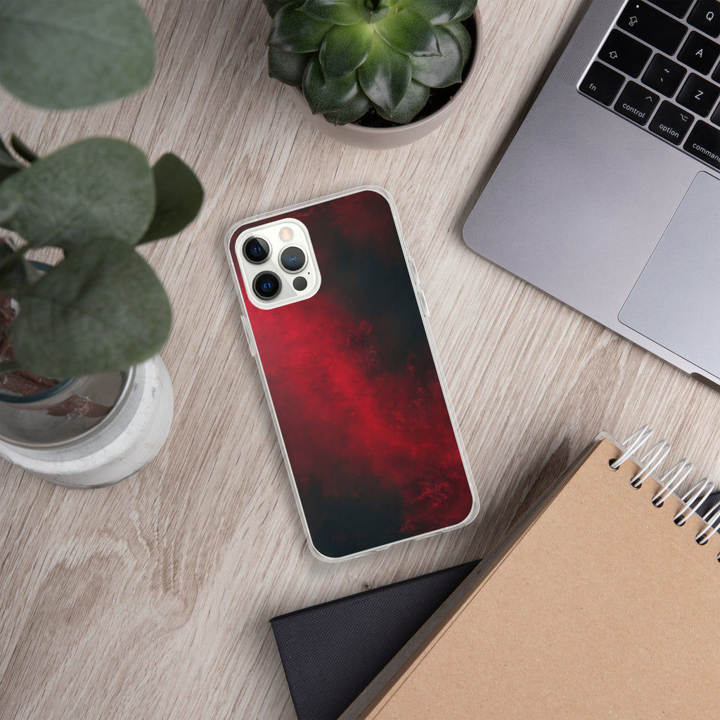 Crimson Nebula Clear Case for iPhone 12 Pro