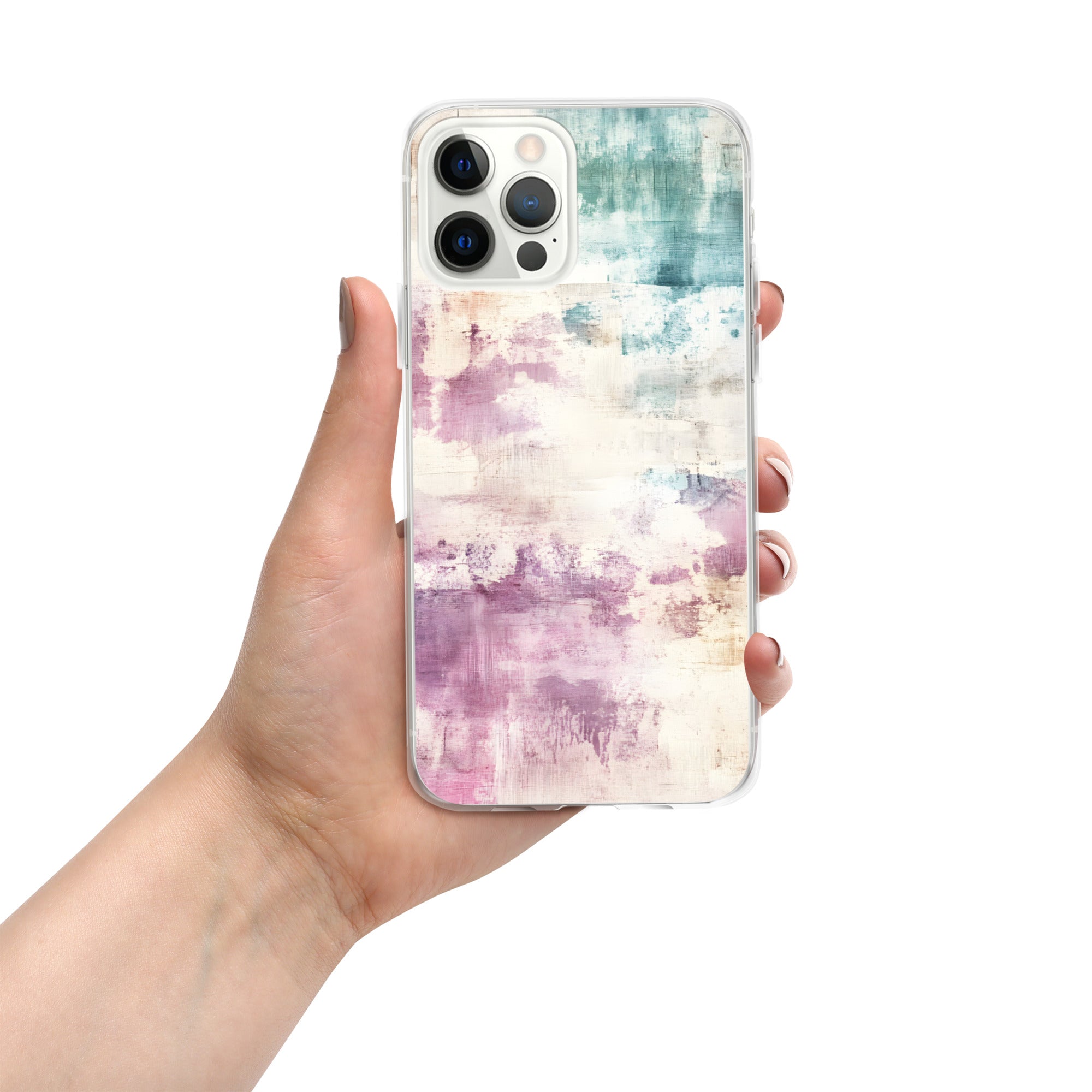 Pastel Abstract Brushstroke Clear Case for iPhone 12 Pro Max