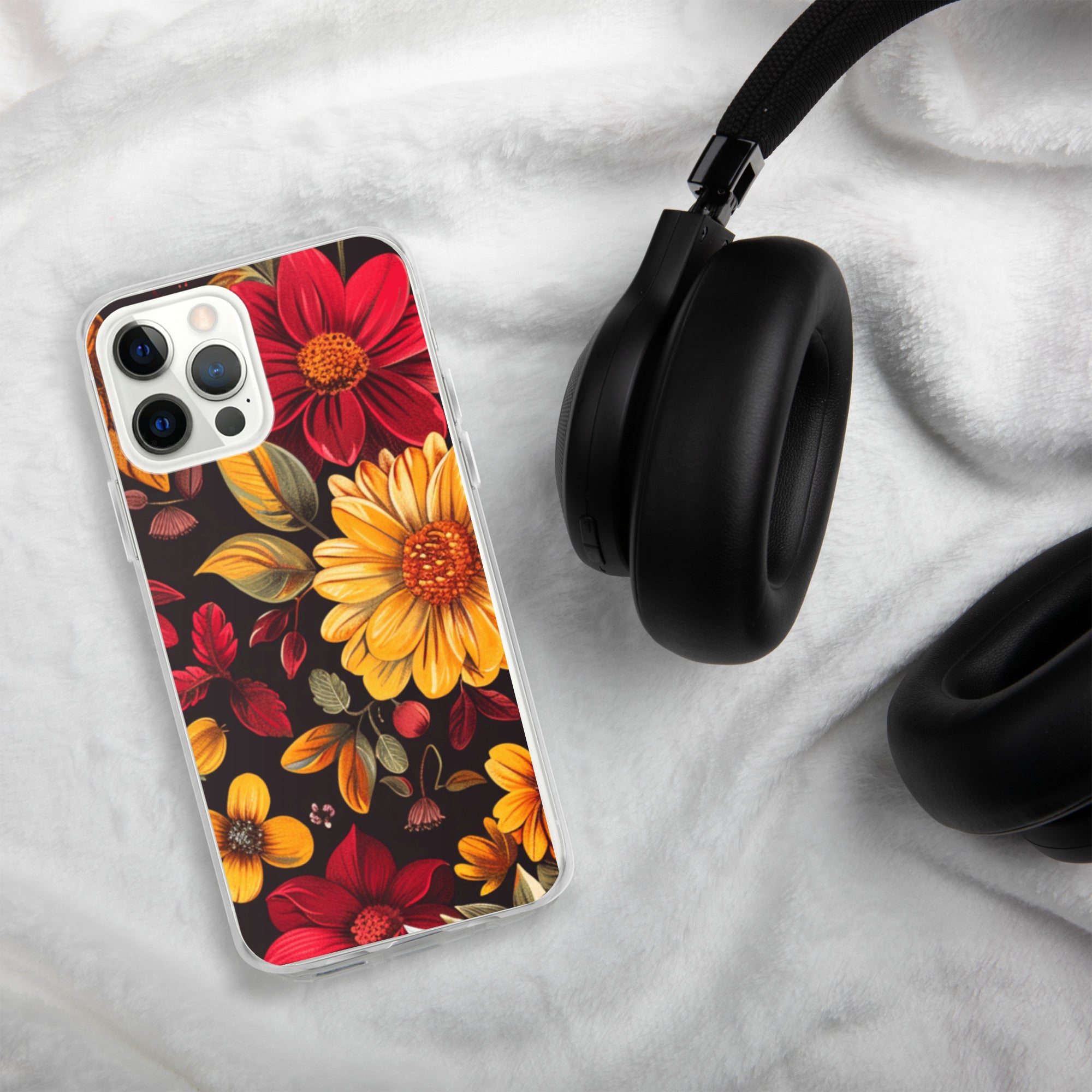 Twilight Flowerfield Clear Case for iPhone 12 Pro Max - Durable & Stylish Protective Phone Cover