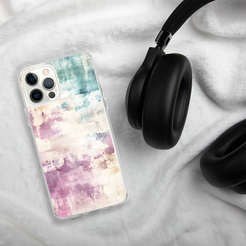 Pastel Abstract Brushstroke Clear Case for iPhone 12 Pro Max