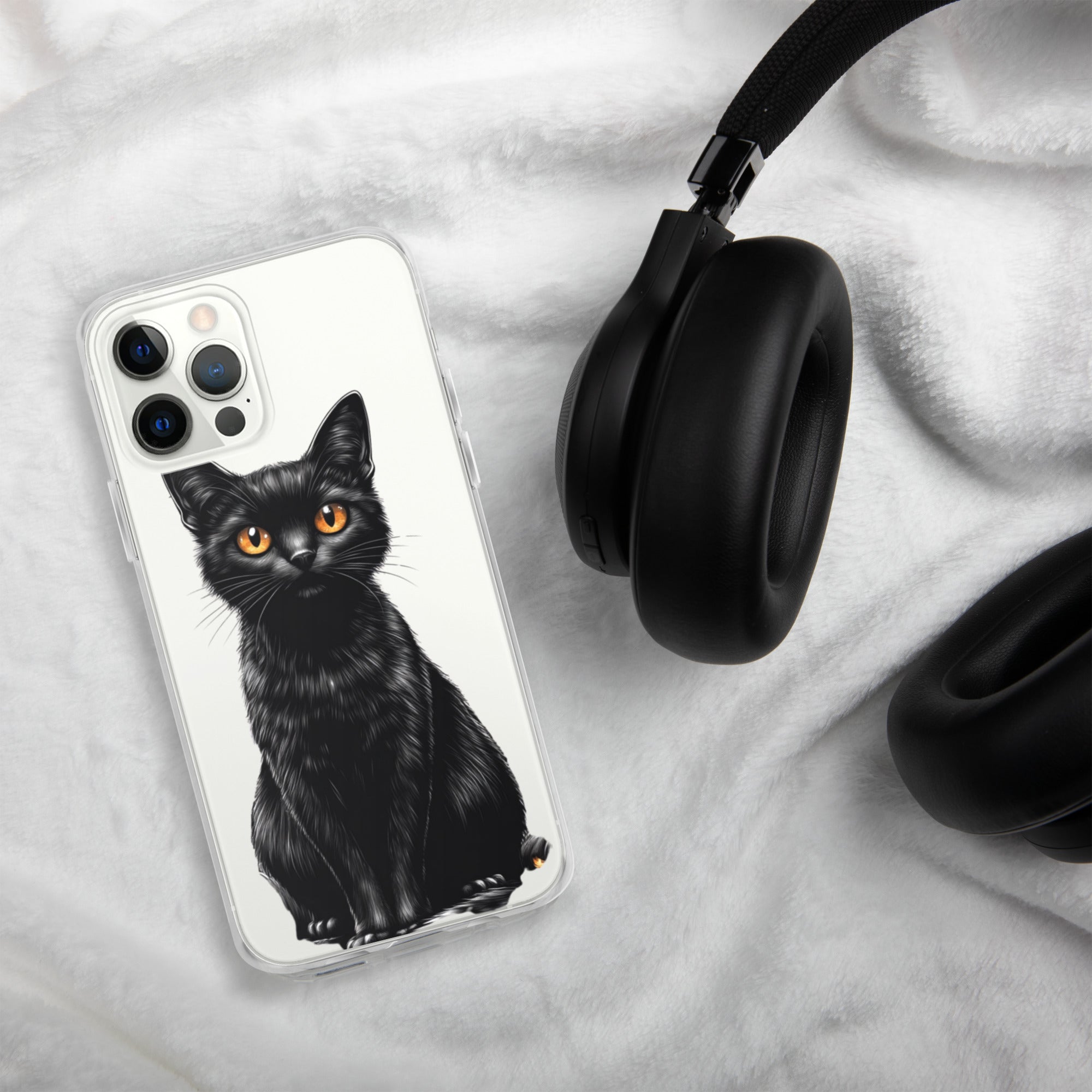 Midnight Black Cat Clear Case for iPhone 12 Pro Max