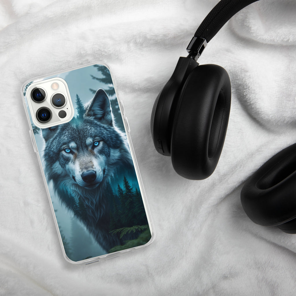 Arctic Forest Wolf Clear Case for iPhone 12 Pro Max