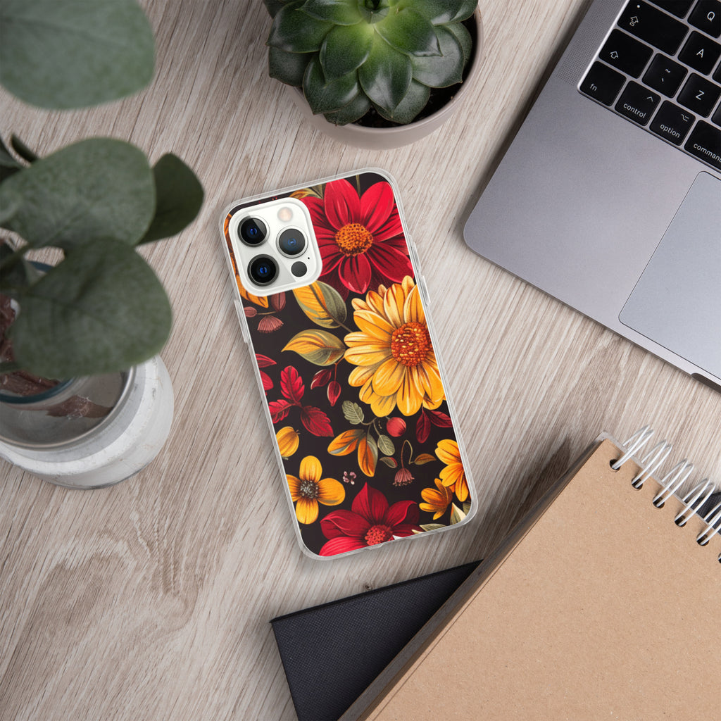 Twilight Flowerfield Clear Case for iPhone 12 Pro Max - Durable & Stylish Protective Phone Cover