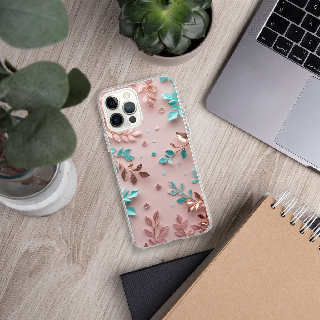 Blush Garden Glam Clear Case for iPhone 12 Pro Max
