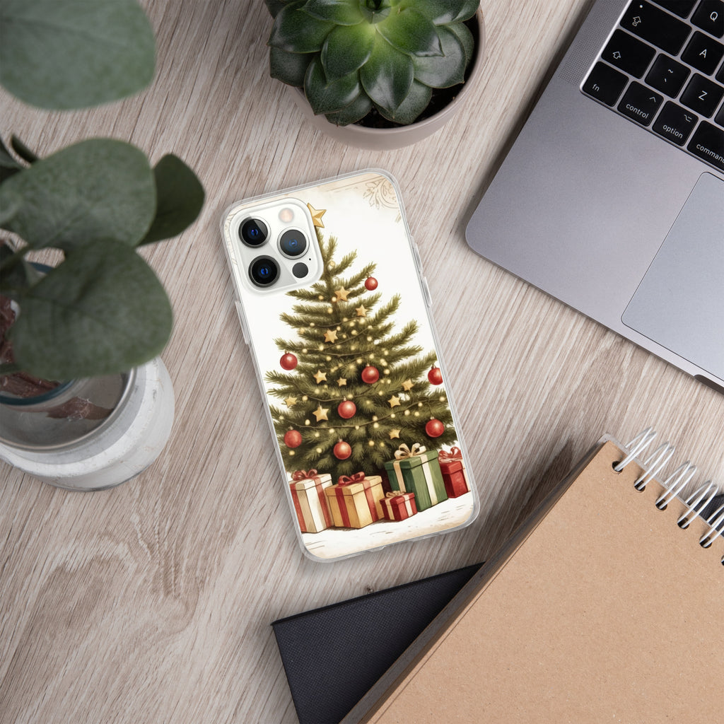Vintage Christmas Tree Clear Case for iPhone 12 Pro Max