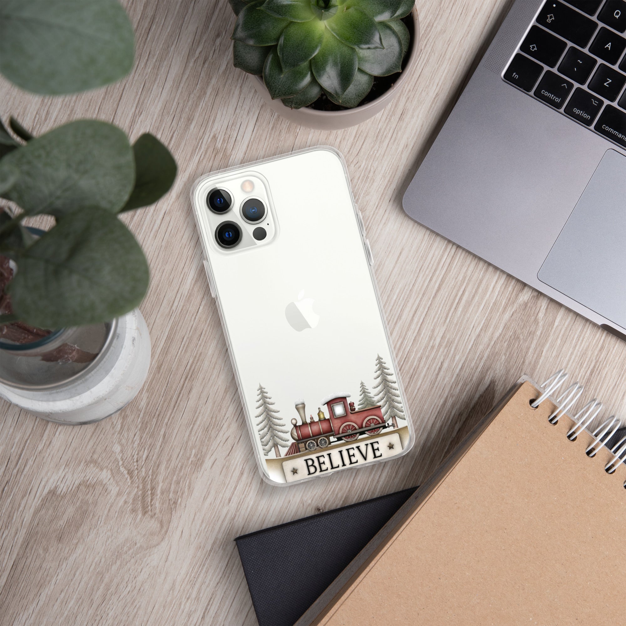 Christmas Believe Train Clear Case for iPhone 12 Pro Max