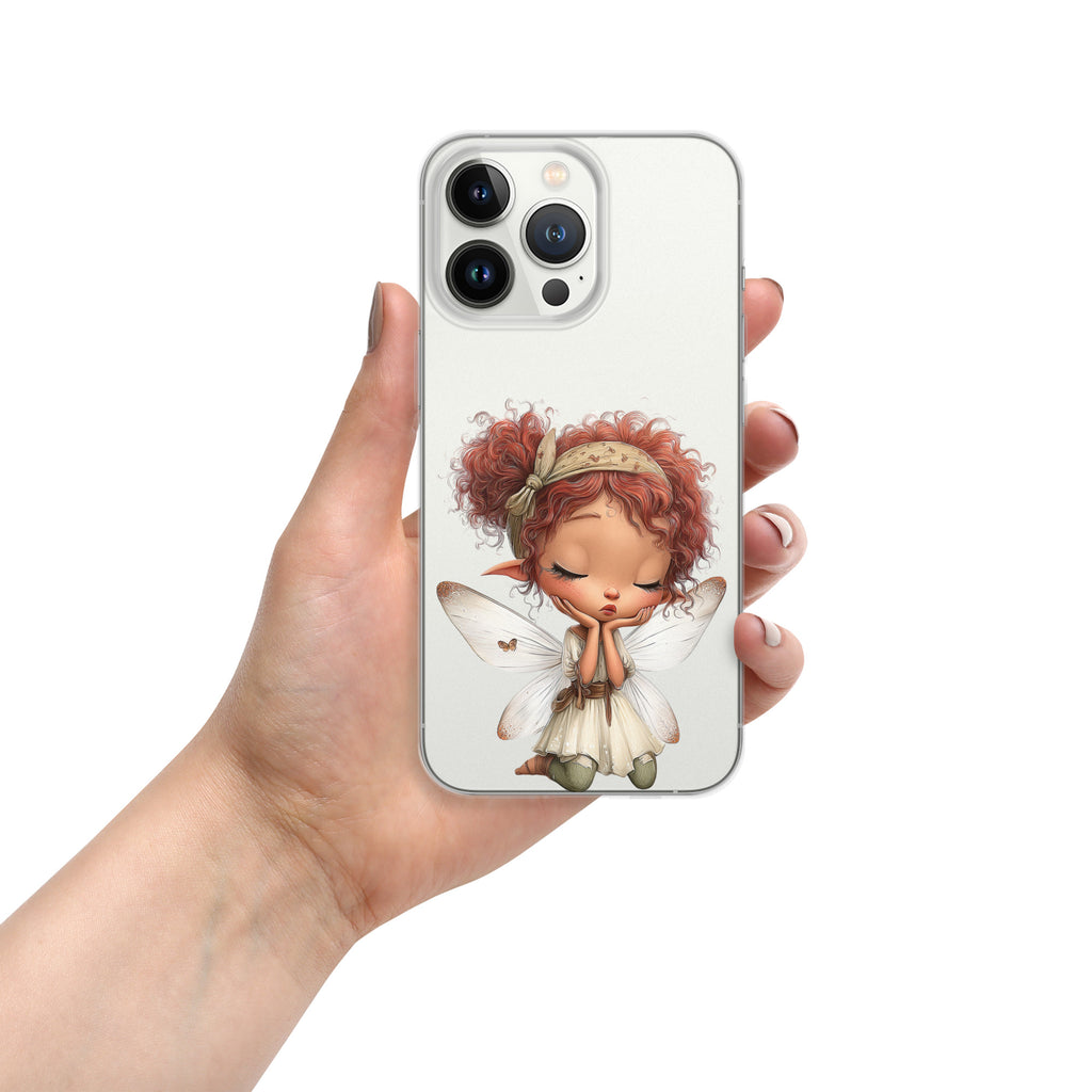 Rusty Fairy Clear Case for iPhone 13 Pro - Cute Fantasy Fairy Protective Phone Cover