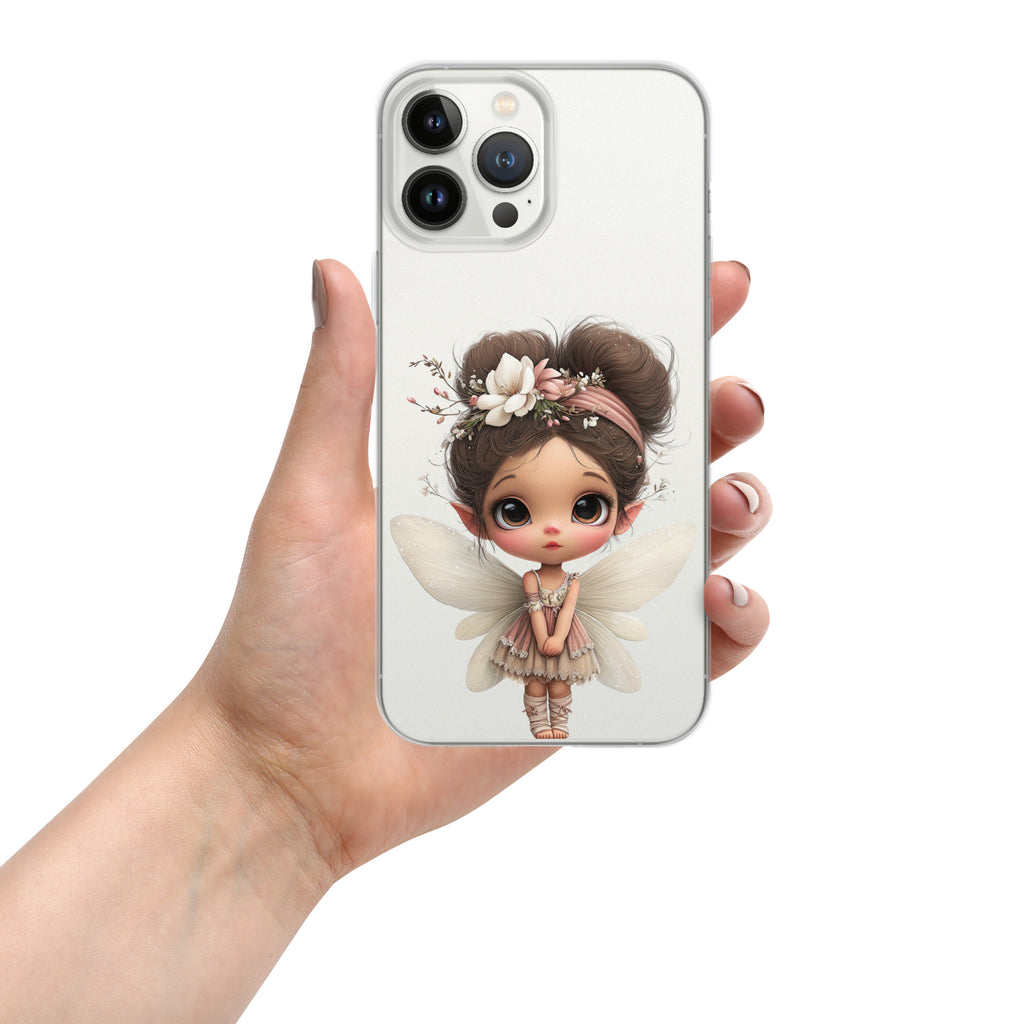 Fairy Blossom Clear Case for iPhone 13 Pro Max - Cute Fantasy Fairy Protective Phone Cover