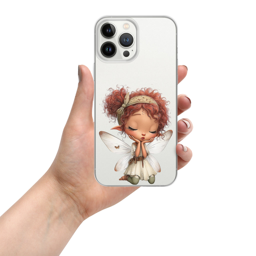 Rusty Fairy Clear Case for iPhone 13 Pro Max - Cute Fantasy Fairy Protective Phone Cover