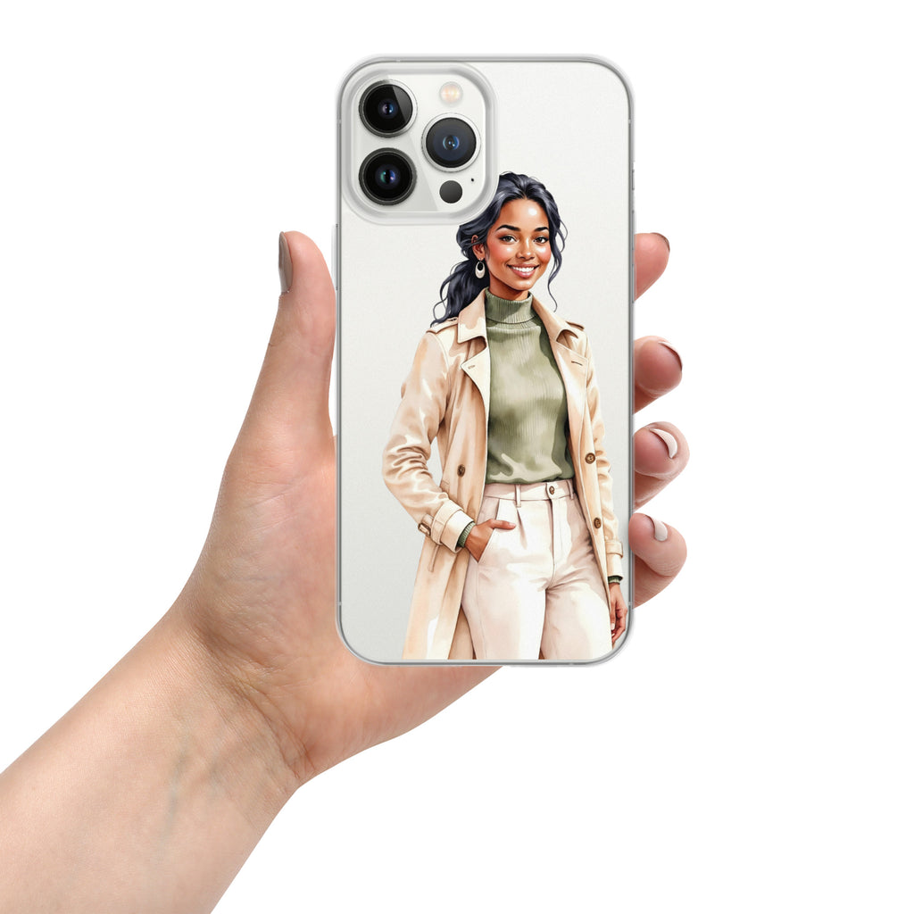 Chic Autumn Style Clear Case for iPhone 13 Pro Max