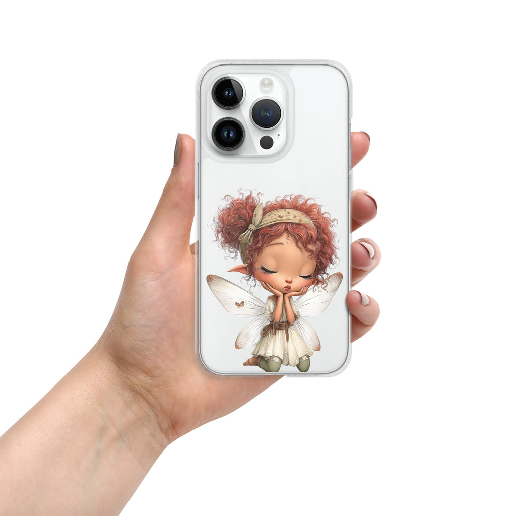 Rusty Fairy Clear Case for iPhone 14 Pro - Cute Fantasy Fairy Protective Phone Cover