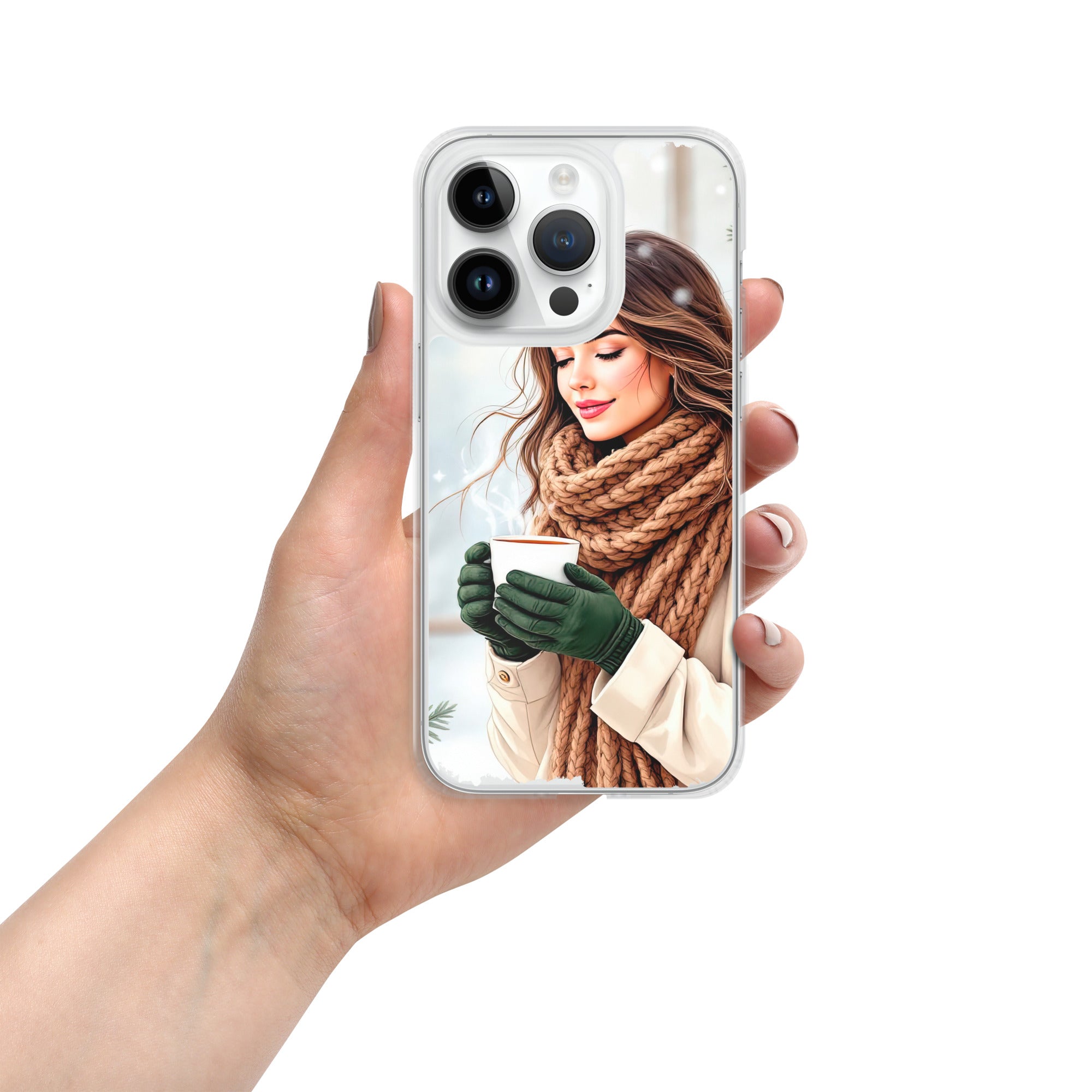 Cozy Winter Moments Clear Case for iPhone 14 Pro
