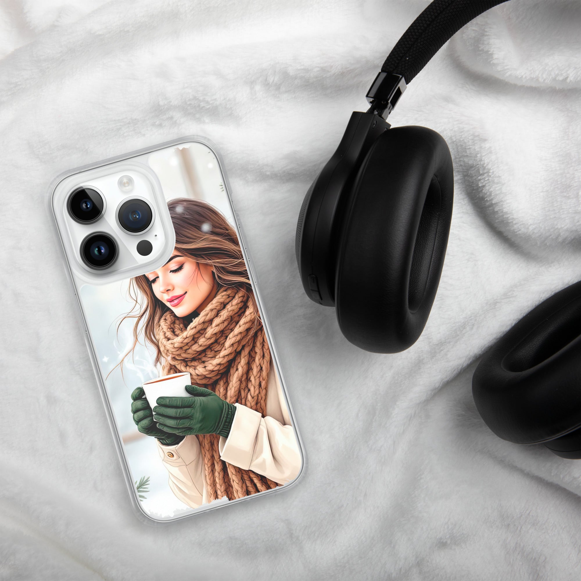 Cozy Winter Moments Clear Case for iPhone 14 Pro