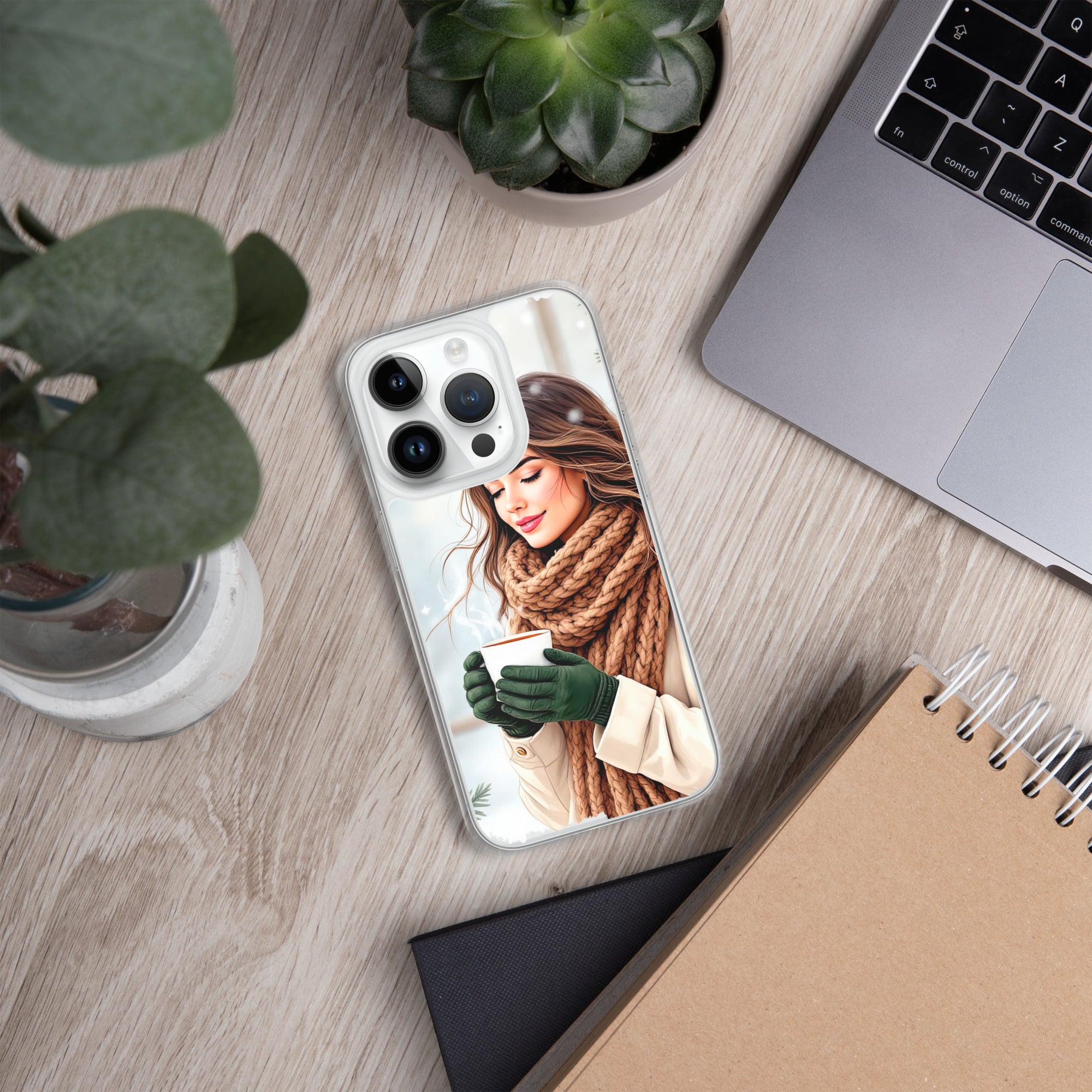 Cozy Winter Moments Clear Case for iPhone 14 Pro