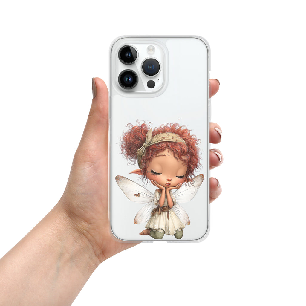 Rusty Fairy Clear Case for iPhone 14 Pro Max - Cute Fantasy Fairy Protective Phone Cover
