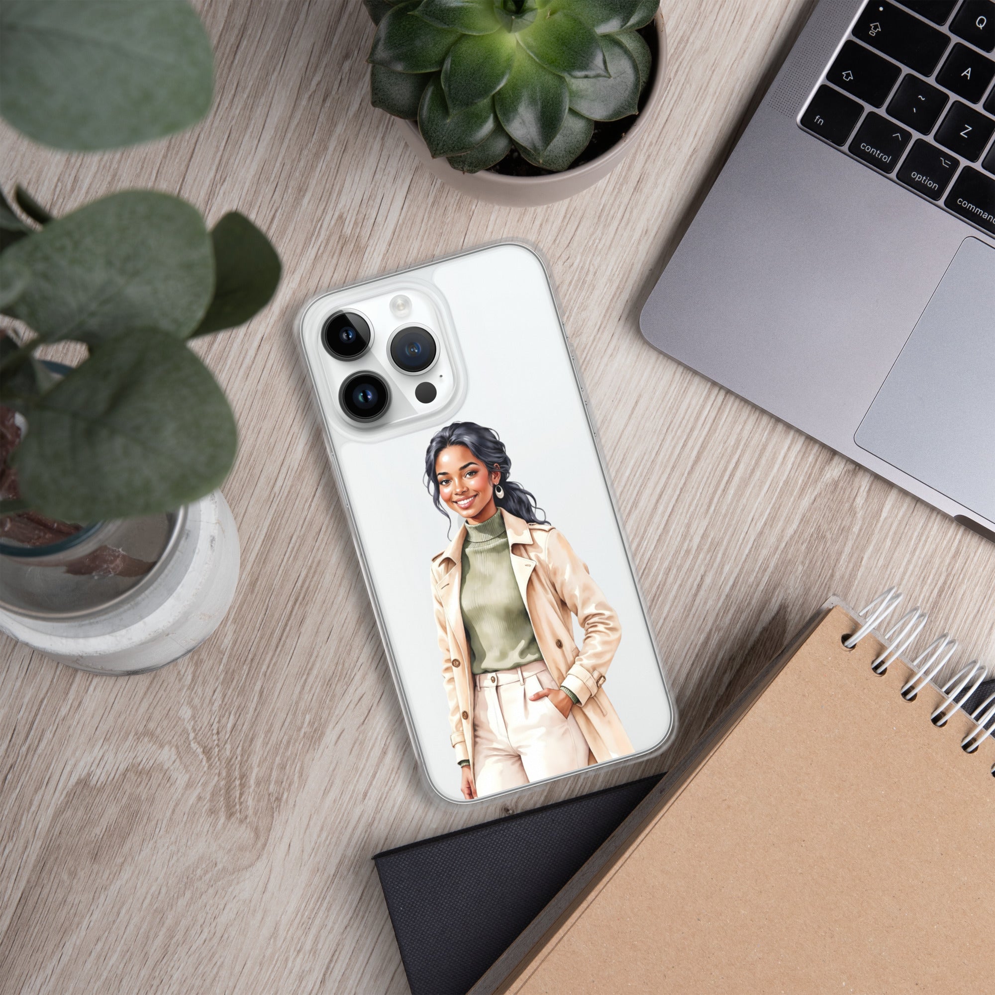 Chic Autumn Style Clear Case for iPhone 14 Pro Max